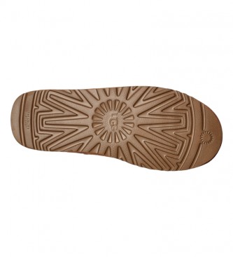 UGG Botas de couro para tornozelo M Neumel Chelsea castanho