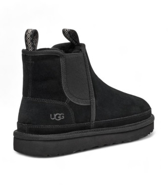 UGG Neumel Chelsea Leather Ankle Boots black