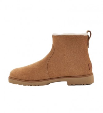 UGG Romely Zip brown leather ankle boots