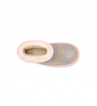 UGG T Clssico II Glitter botas de couro multicoloridas