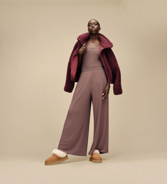 UGG Tazzelle bruin leren enkellaarsjes