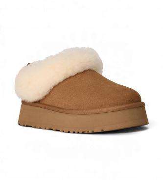UGG Tazzelle bruin leren enkellaarsjes