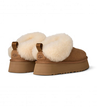 UGG Tazzelle bruin leren enkellaarsjes