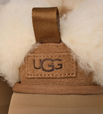 UGG Tazzelle bruin leren enkellaarsjes
