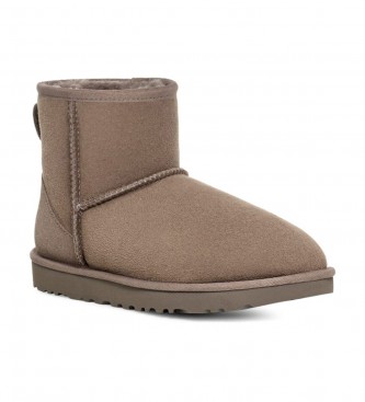 UGG Leather ankle boots W Classic Mini II taupe