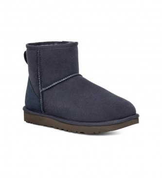 UGG Leather ankle boots W Classic Mini II blue