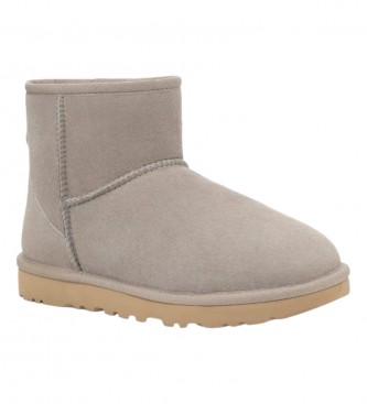 UGG Leather ankle boots W Classic Mini II gray