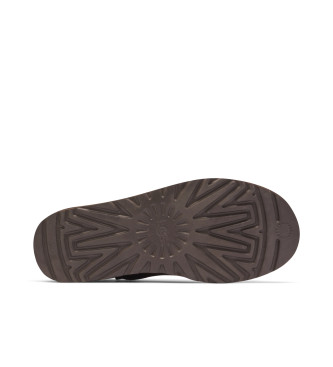 UGG Skórzane buty za kostkę W Classic Mini II czekoladowy brąz