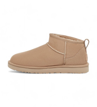 UGG Leren enkellaarsjes W Classic Ultra Mini zand