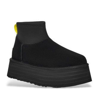 UGG Classic Mini Dipper Leather Booties black