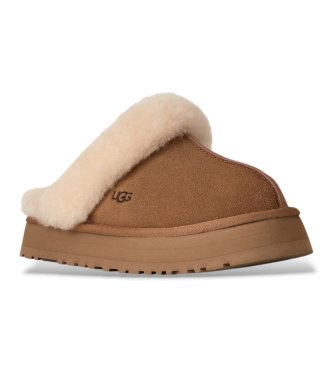 UGG Tênis de couro Disquette marrom