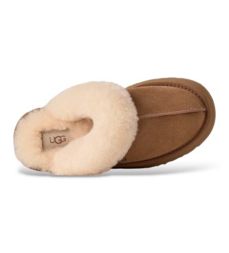 UGG Tênis de couro Disquette marrom