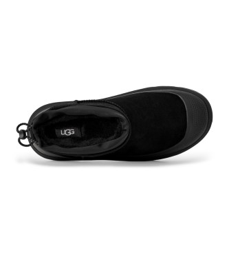 UGG Classic Ultra Mini Weather Hybrid Leather Booties Black