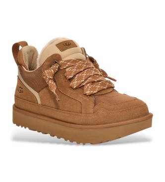 UGG Brown Lowmel Leather Sneakers
