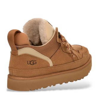 UGG Brown Lowmel Leather Sneakers