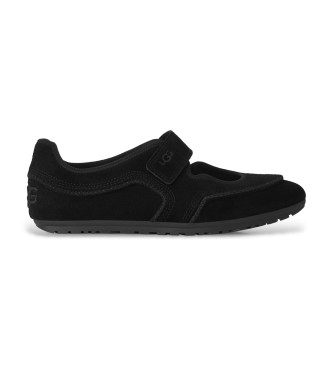 UGG Ballerines Mary Jane en cuir Quill noir