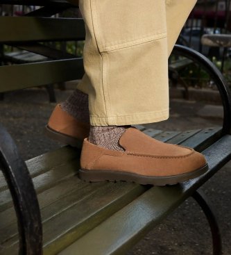 UGG Brown Shep Leather Moccasins
