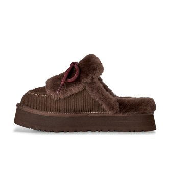 UGG Disquette Heritage Sneaker aus Leder Schwarz