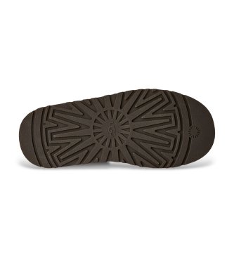 UGG Sapatilhas de pele Heritage Lace-Up castanho escuro