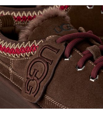 UGG Sapatilhas de pele Heritage Lace-Up castanho escuro