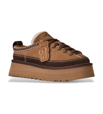 UGG Sapatilhas de Pele Heritage Lace-Up marrom