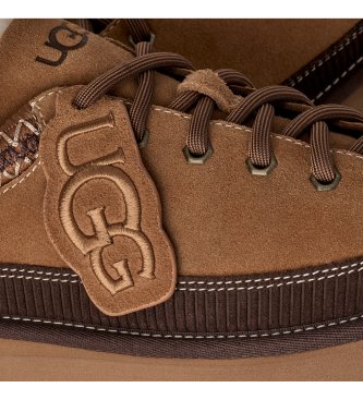 UGG Sapatilhas de Pele Heritage Lace-Up marrom