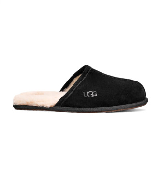 UGG Leder-Slipper schwarz