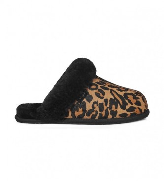 UGG Scuffette II animal print leather slippers, black - ESD Store fashion,  footwear and accessories - best brands shoes and designer shoes