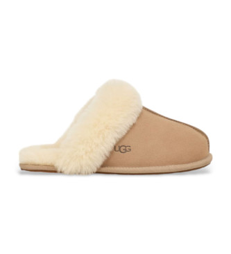 UGG Chinelos Scuffette II em pele bege