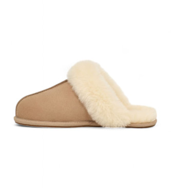 UGG Skórzane trampki Scuffette II w kolorze beżowym