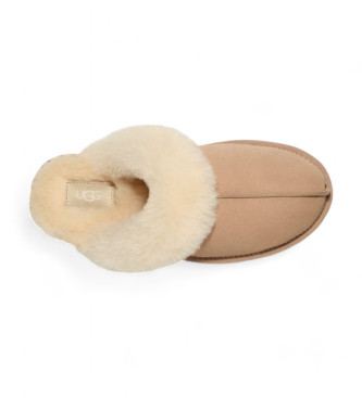 UGG Skórzane trampki Scuffette II w kolorze beżowym