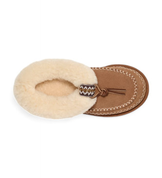 UGG Leather Slippers Tasman Alpine brown