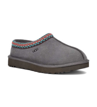 UGG Tasman Leder Hausschuhe grau