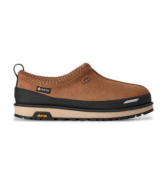 UGG Tasman Guard GTX brown leather slippers