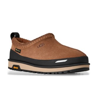 UGG Tasman Guard GTX brown leather slippers