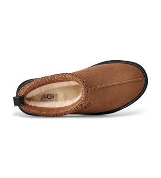 UGG Tasman Guard GTX brown leather slippers