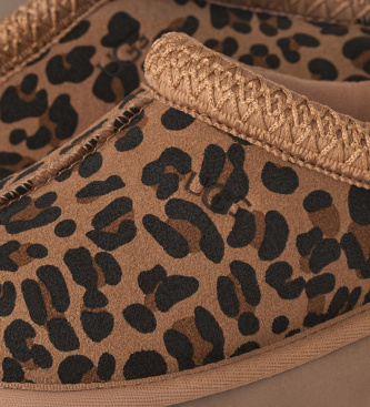 UGG Tazz Spotted Brown Fur Slippers