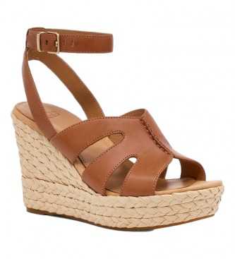 UGG Careena brown sandals -height: 9cm