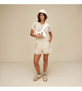 UGG GoldenGaze Slide sandaler i beige l�der