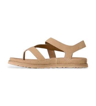 UGG Sandales en cuir beige GoldenGaze Toe Post