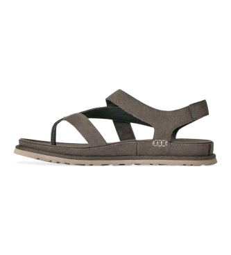 UGG GoldenGaze tåspids-sandaler i brunt læder
