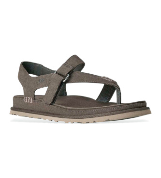 UGG GoldenGaze tåspids-sandaler i brunt læder
