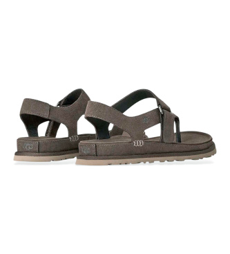 UGG GoldenGaze tåspids-sandaler i brunt læder