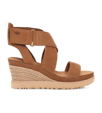 UGG Ileana Ankle Leather Sandals -Height 7,62cm wedge