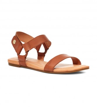 UGG Rynell brown leather sandals