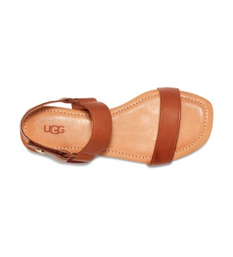 UGG Rynell brown leather sandals