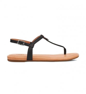 UGG Leren sandalen W Madeena zwart