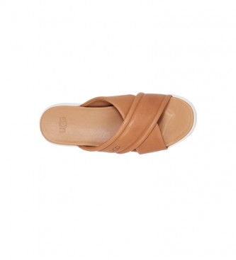 UGG Leather sandals W Zayne Crossband brown