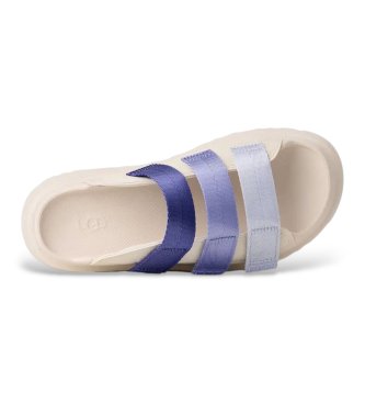 UGG Sandales GoldenGlow en cuir blanc et bleu