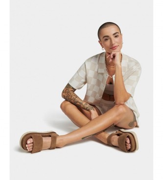 UGG Goldenstar sandaler i brunt lder